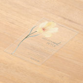 ワイルドフラワー結婚ズ アクリル招待状 (レイダウン)