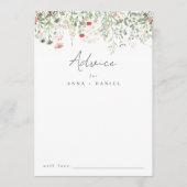 ワイルドフラワー結婚ズ アドバイスカード (正面)