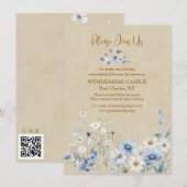 ワイルドフラワー結婚ズ エンクロージャーカード (正面/裏面)