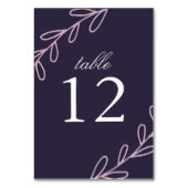 ワイルドフラワー結婚ズ テーブルナンバー (裏面)