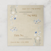 ワイルドフラワー結婚ズ プレイスカード (外部開封)