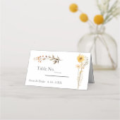 ワイルドフラワー結婚ズ プレイスカード (裏面)