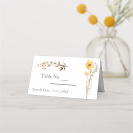 ワイルドフラワー結婚ズ プレイスカード