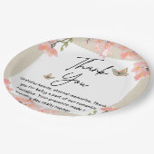 ワイルドフラワー結婚ズ ペーパープレート (アングル)