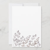 ワイルドフラワー結婚ズ – ミンディカスタムマンソンの 招待状 (裏面)