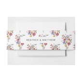 ワイルドフラワー結婚ズ 招待状ベリーバンド (正面例)