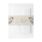 ワイルドフラワー結婚ズ 招待状ベリーバンド (正面例)