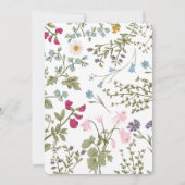 ワイルドフラワー結婚ズ 招待状 (裏面)