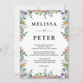 ワイルドフラワー結婚ズ 招待状 (正面)