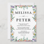 ワイルドフラワー結婚ズ 招待状 (正面)