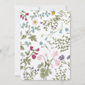 ワイルドフラワー結婚ズ 招待状 (裏面)