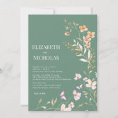 ワイルドフラワー結婚ズ 招待状 (正面)