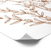 ワイルドフラワー結婚テラコッタのイベント日程 ポスター (角)