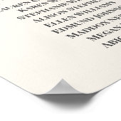 ワイルドフラワー結婚フローラの座席表 ポスター (角)