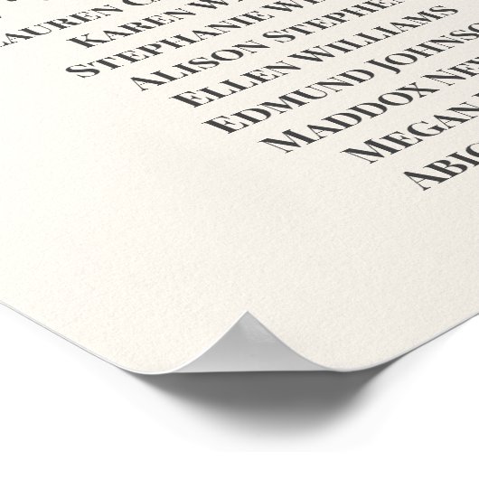 ワイルドフラワー結婚フローラの座席表 ポスター (角)