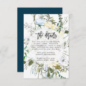 ワイルドフラワー結婚フローラの詳細情報 エンクロージャーカード (正面/裏面)