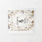 ワイルドフラワー結婚フローラ 三つ折り招待状 (カバー)