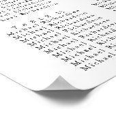 ワイルドフラワー結婚ミニマル16席 ポスター (角)