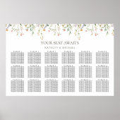 ワイルドフラワー結婚ミニマル18席 ポスター (正面)