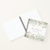 ワイルドフラワー結婚メドウズゲストブック ノートブック (内部)