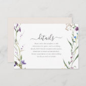 ワイルドフラワー結婚リース詳細 エンクロージャーカード (正面/裏面)