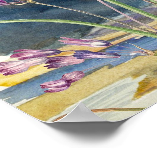 ワイルドフラワー結婚山の座席表 ポスター (角)