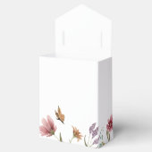 ワイルドフラワー結婚式の引き出物ボックス フェイバーボックス (オープン)