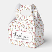 ワイルドフラワー結婚式の引き出物ボックス フェイバーボックス (裏面サイド)