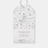 ワイルドフラワー結婚式の引き出物ラベル ギフトタグ (裏面)