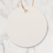 ワイルドフラワー結婚式の引き出物ラベル。 フェイバータグ (裏面)