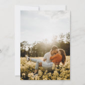 ワイルドフラワー結婚式招待状とフォトバック 招待状 (裏面)