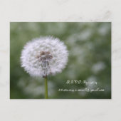 ワイルドフラワー結婚式招待状と好意 インビテーションポストカード (裏面)