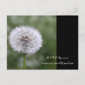 ワイルドフラワー結婚式招待状と好意 インビテーションポストカード (裏面)