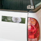 ワイルドフラワー結婚式招待状と好意 バンパーステッカー (トラック上)