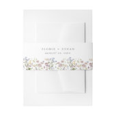 ワイルドフラワー結婚式招待状ベリーバンドフローラ 招待状ベリーバンド (正面例)