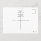 ワイルドフラワー結婚式招待状 ポストカード (裏面)