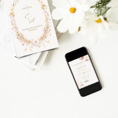 ワイルドフラワー結婚式招待状 招待状