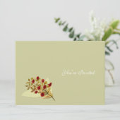 ワイルドフラワー結婚式招待状 招待状 (スタンド正面)