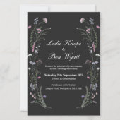 ワイルドフラワー結婚式招待状WF1 招待状 (正面)