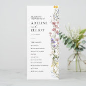 ワイルドフラワー結婚式 プログラムフローラ結婚式 プログラム (スタンド正面)