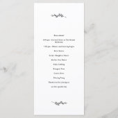 ワイルドフラワー結婚式 プログラム (裏面)