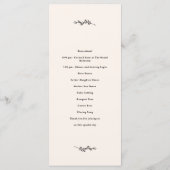 ワイルドフラワー結婚式 プログラム (裏面)