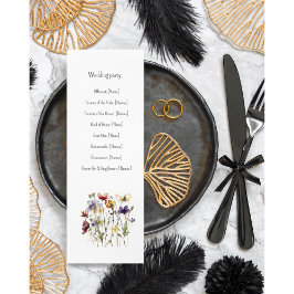 ワイルドフラワー結婚式 プログラム