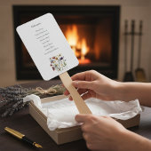 ワイルドフラワー結婚式 プログラム ハンドファン