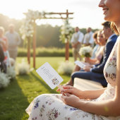 ワイルドフラワー結婚式 プログラム ハンドファン