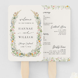 ワイルドフラワー結婚式 プログラム ハンドファン