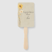 ワイルドフラワー結婚式 プログラム ハンドファン (裏面)