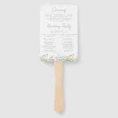 ワイルドフラワー結婚草原 ハンドファン (裏面)