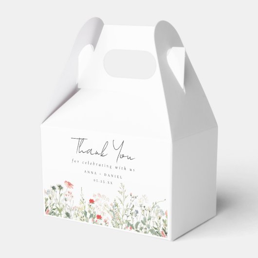 ワイルドフラワー結婚草原 フェイバーボックス (正面サイド)