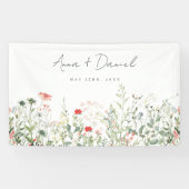 ワイルドフラワー結婚草原 横断幕 (横)